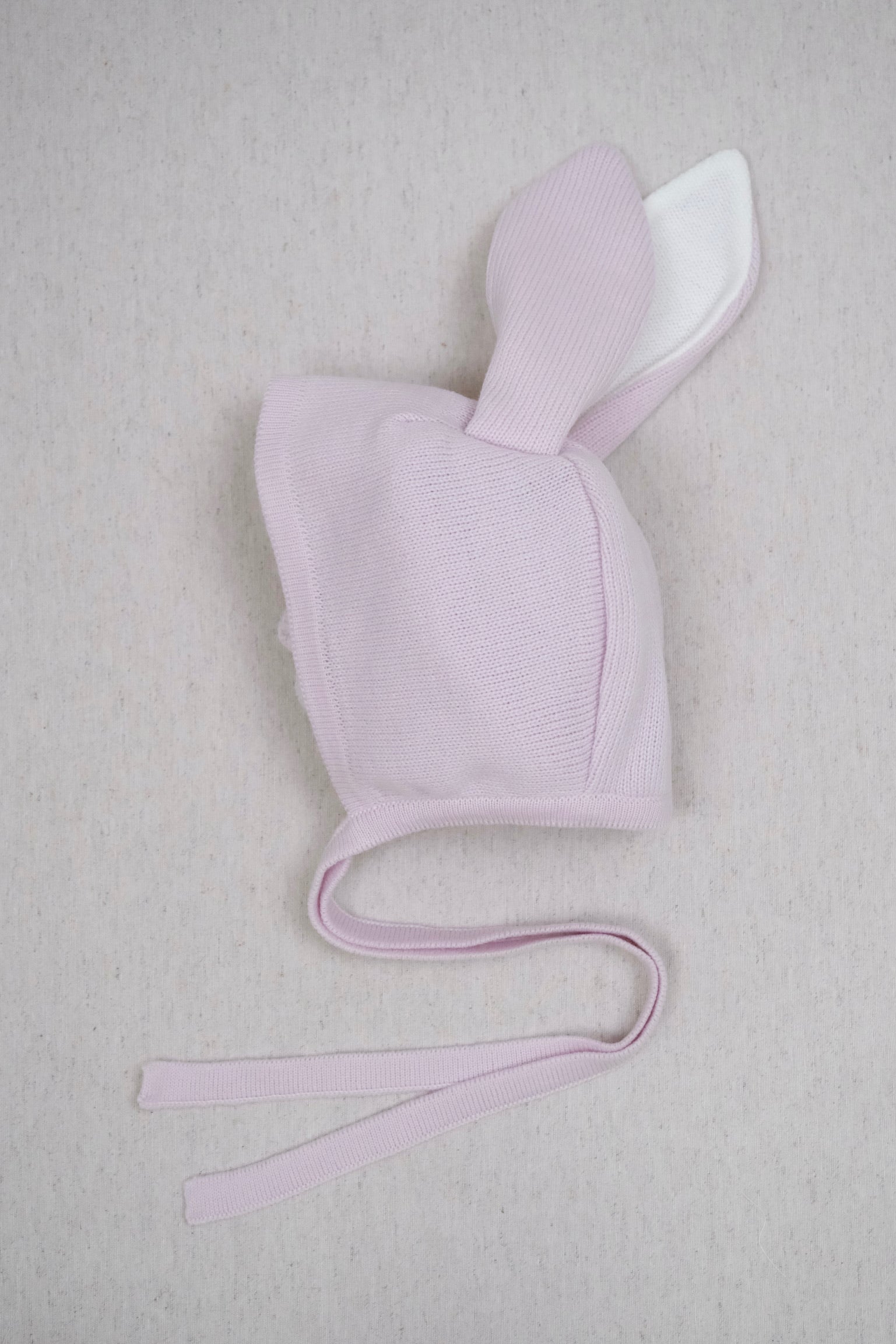 Gorro Tejido Orejas Lila