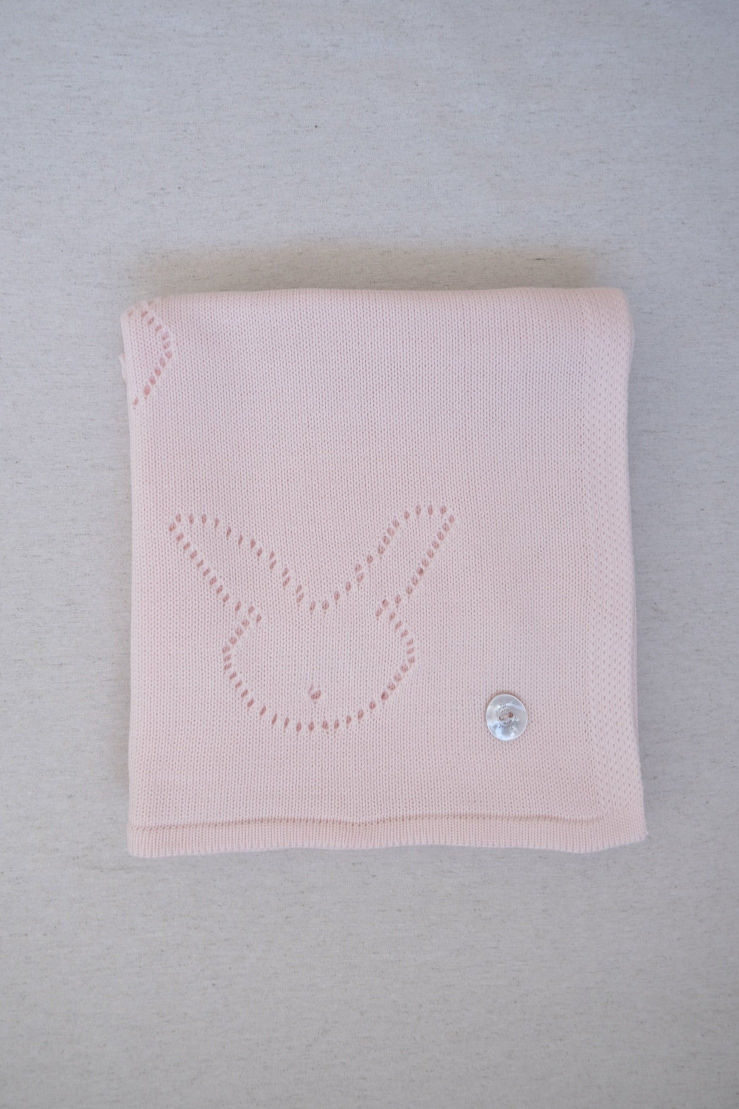 Cobija Calada Conejo Rosa Bebé