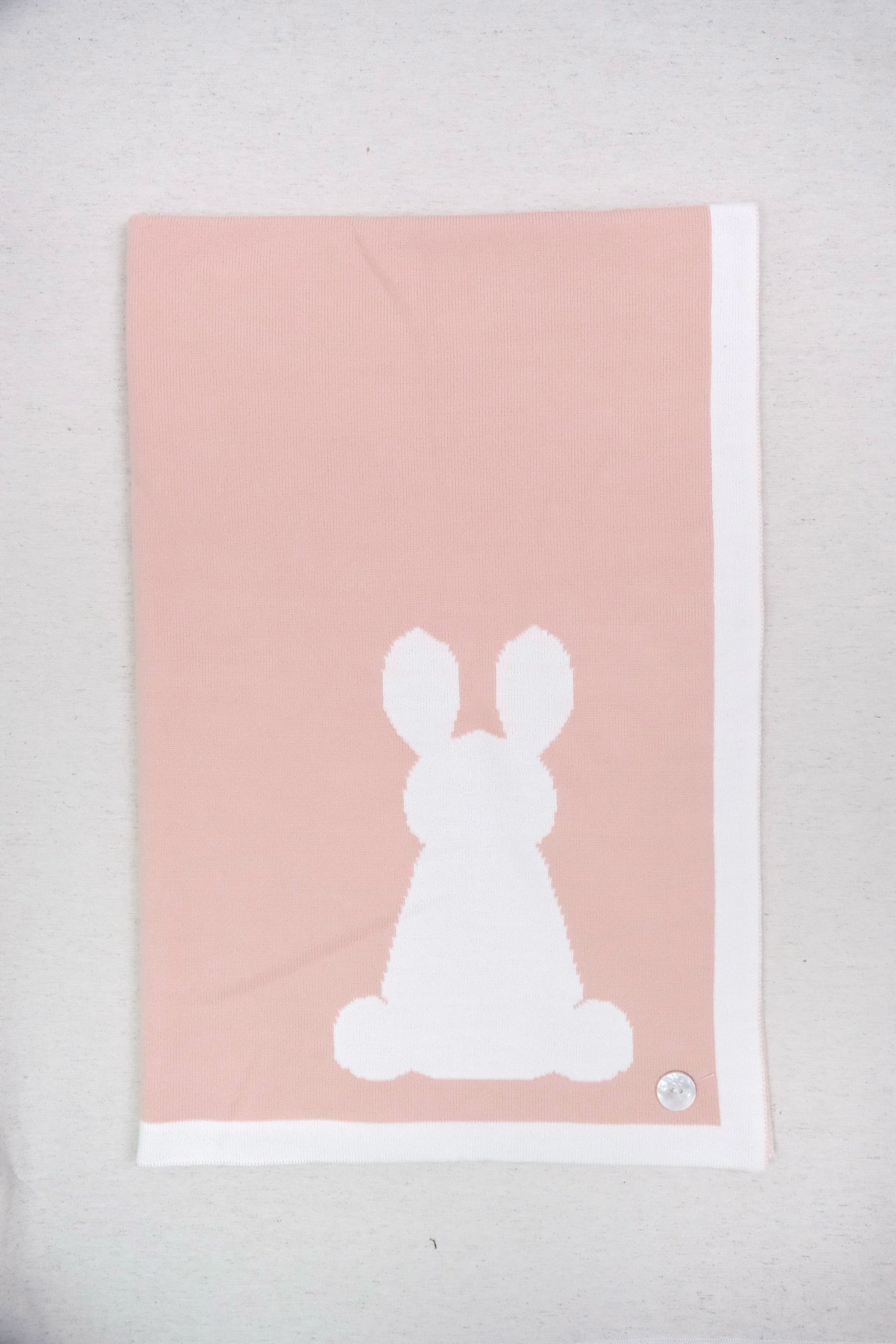 Cobija con Conejo Rosa