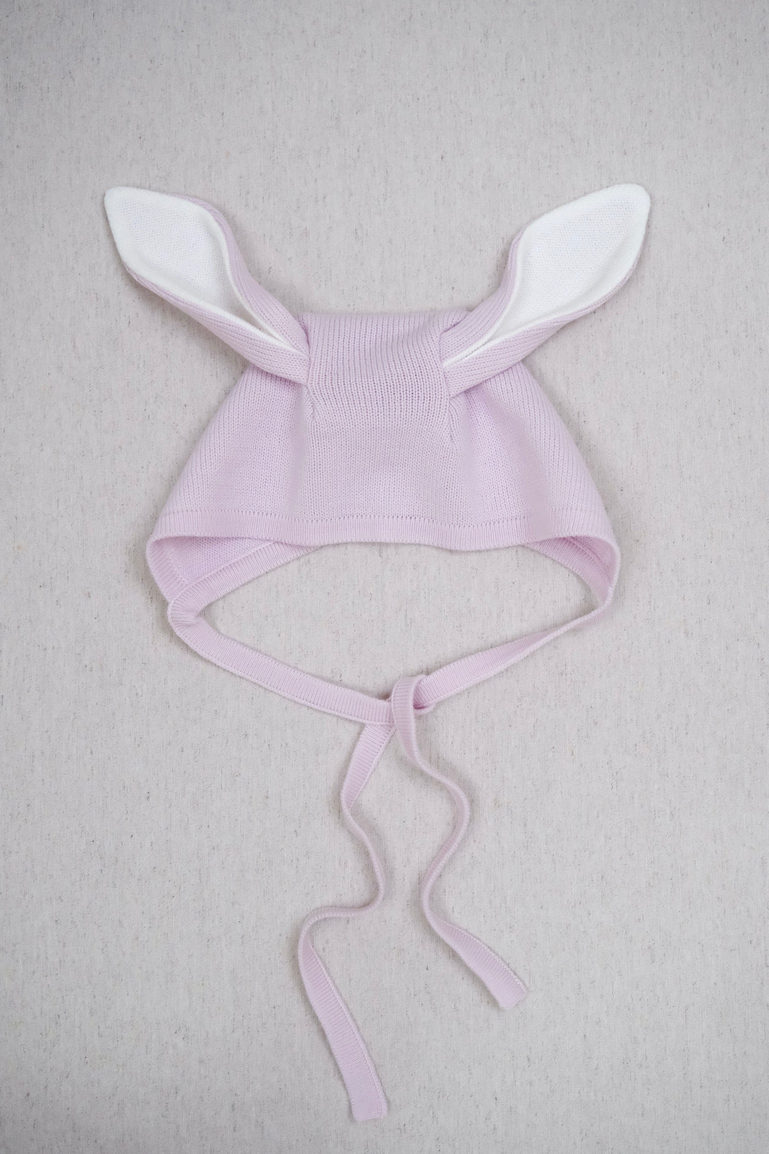 Gorro Tejido Orejas Lila