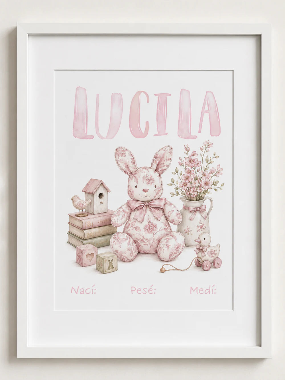 Cuadro Toile Rosa